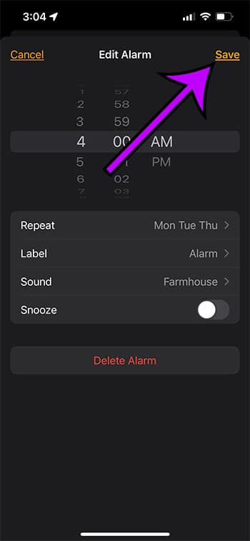 How to switch the iphone 13 alarm sound