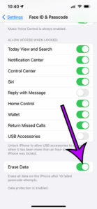 how to limit iPhone 13 unlock attempts