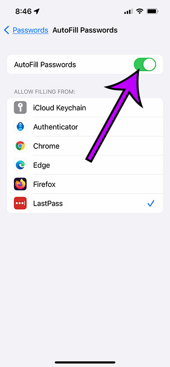 how to save passwords on iPhone 13