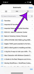 how to check your iPhone 13 browsing history