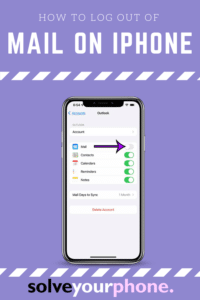 How to log out of mail on iphone 13