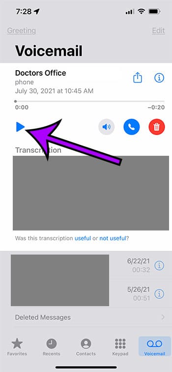 How to listen to voicemail on an iphone 13