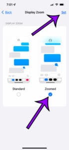 how to increase size of iPhone app icons