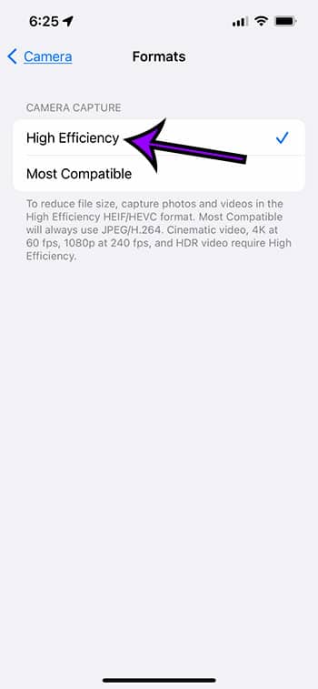 How to make iphone 13 picture file sizes smaller