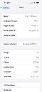 how to find your iPhone's iOS version number