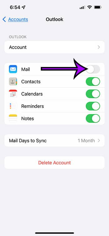 How to sign out of mail on an iphone 13