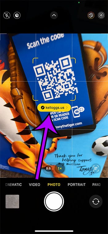 How to scan a qr code on iphone 13