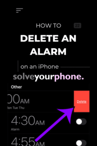 How to delete Alarm on iPhone 13