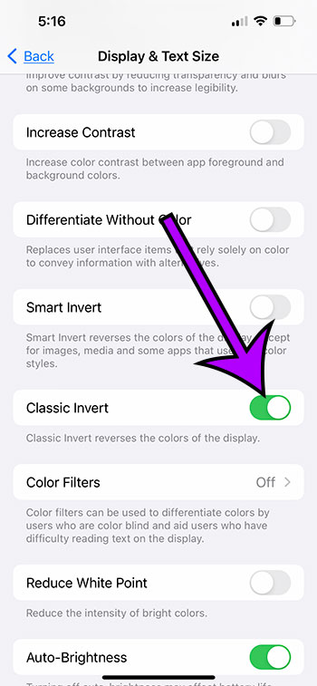 how to invert colors on iPhone 13