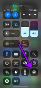 how to record the screen on an iPhone 13